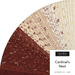 Digital collage of the 2.5" Strip Roll Bundle from the Cardinal's Nest fabric collection.