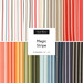 Digital collage of the Layer Cake Bundle from the Magic Stripe fabric collection.