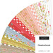 A collage of fabrics featured in the Meadowbrook Jelly Roll by Moda.