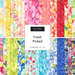 Collage of floral watercolor fabrics from the Fresh Picked Fantasy collection.