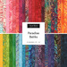 Digital collage of the Layer Cake Bundle from the Paradise Batiks fabric collection.