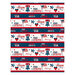 A border stripe featured in the freedom and glory collection by Wilmington Prints. 