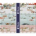 A digital mockup of a precut pack from the Nottingham Rose collection by White Owl Textiles. 