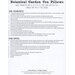Instruction sheet for “Botanical Garden Urn Pillows” with wool and fiber requirements.