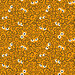 A light orange fabric featuring deep indigo swirls and scattered white eyes peeking through.