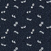 An indigo fabric featuring deep indigo swirls and scattered white eyes peeking through.