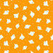 A light orange fabric with scattered ghosts and stars.