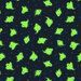 A glow in the dark representation of the ghosts and stars.