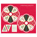 Christmas Wreath panel featuring a scalloped wreath design as well as a tree ornament project, featuring fabrics from the collection.