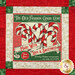 A head on close up of one of the album blocks, showing details on a block with candy canes and the words, "The Old Fashion Candy Cane Made With Love & Sweetness."."
