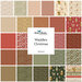 Digital collage of the available yardage fabrics from the Waddle's Christmas fabric collection.