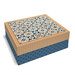 Keepsake box, colored in fabrics from the collection.