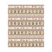 Border stripe with Christmas motifs like stars, reindeer, snowmen, stockings, sleighs, gingerbread men, and more.