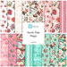 Digital collage of the available yardage fabrics from the North Pole Magic fabric collection.