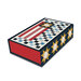 The coordinating keepsake box in patriotic colors, isolated on a white background. 