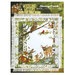 Front cover of the pattern showing completed versions of the draped afghan and framed sampler.