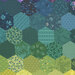 Scanned swatch of the print showing scale and detail.
