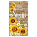 Rustic panel fabric featuring the phrase "You are my sunshine" with bees, daisies, and sunflowers on a wood texture background.