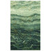 Dark teal and pale green fabric with a softly textured surface that emulates the look of natural stone. 