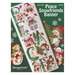 Front cover of the cross stitch pattern with the finished banner staged on a green background.