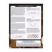 Back cover of the pattern booklet showing general stitching instructions.