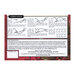 Back cover of the cross stitch pattern with general instructions for a turkey stitch.