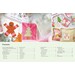 Contents page showing colorful handmade fabric pouches and craft supplies with a table of contents below.