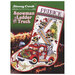 Front of the snowman ladder truck cross stitch pattern showing the finished stocking.