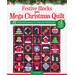 Book cover for “Festive Blocks for a Mega Christmas Quilt” showing a colorful quilt design.