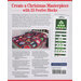 Book end for a Christmas quilt pattern with 25 festive blocks and a tree design.
