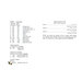Back cover of the cross stitch pattern displaying the required threads for the pattern.