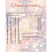 Pattern cover for “Christmas window 2024” with stitch counts and DMC color key.