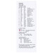 Back cover of the cross stitch pattern displaying the required threads for the pattern.