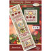 The Great and Mighty Wonder cross stitch design featuring a large star, holly, berries, greenery, and the words “Great & Mighty Wonder.”