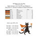 Chart of the required floss, the stitch count, the size, and a cropped out black cat from the stocking design.