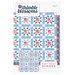 East Coast Summer quilt pattern cover showing a blue and white quilt with rows of pieced star blocks centered with red, white, and blue flag motifs.