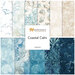 A collage of fabrics featured in the Coastal Calm collection by Northcott