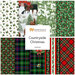 Countryside Christmas fabric collection with horses, barns, trees, and tartan plaids.