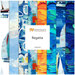 A collage of fabrics featured in the Regatta collection by Northcott.
