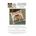 Front of pattern showing the completed cross stitch on a small ornament pillow staged on a floral fabric.