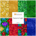Poster titled “Festival of Light” Yardage, with colorful stained-glass floral panels.