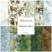 Collage of nature-themed watercolor fabrics from the Nature's Spirit collection