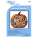 Front cover showing completed pattern isolated on a white background and project specifications. 