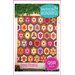 Pattern cover for “Sew Kind of Wonderful” showing a colorful hexie quilt pattern, “Hexie Meadow” QSR pattern.