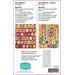 Pattern design sheet for two hexie quilt layouts with fabric requirements and color swatches.