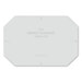 The Perfect Placemat Plastic Template, isolated on a white background. 