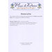 Embroidery pattern cover titled “Blessed Pillow” with pillow design details and materials list.