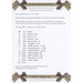 Back of the pattern listing floss requirements
