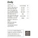 Back of the pattern listing floss requirements.