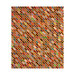 Orange quilt with multicolor bowties.